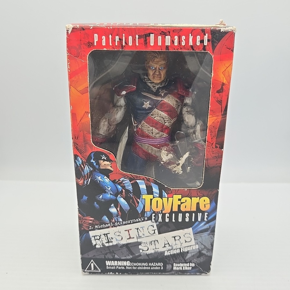 Toyfare Exclusive Rising Stars PATRIOT UNMASKED 6" PROMO Action Figure NIB‎